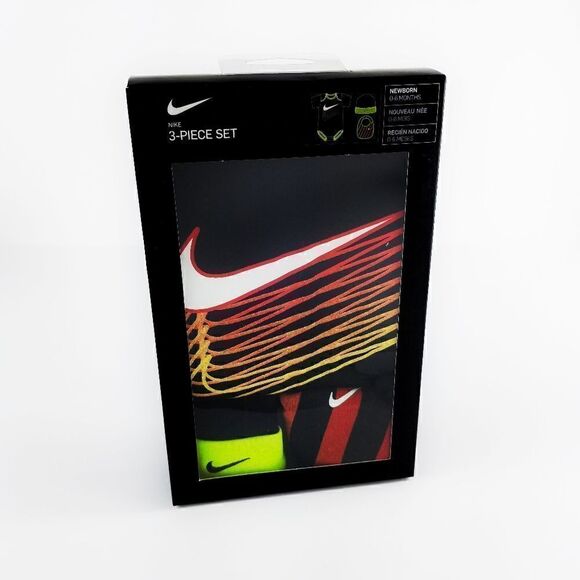 Nike Black Green and Orange 3 Piece Infant… - Picture 1 of 4